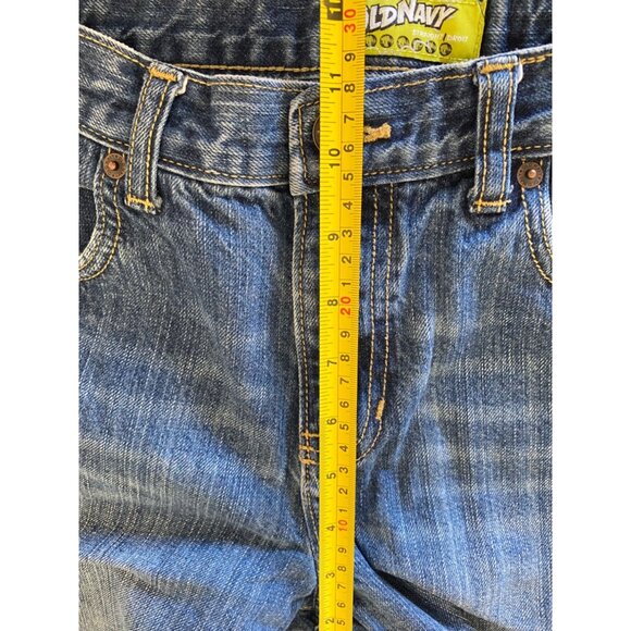 Old Navy Kids Denim Jeans Size 16 Regular Straight Fit Blue Denim 100% Cotton - Picture 2 of 15